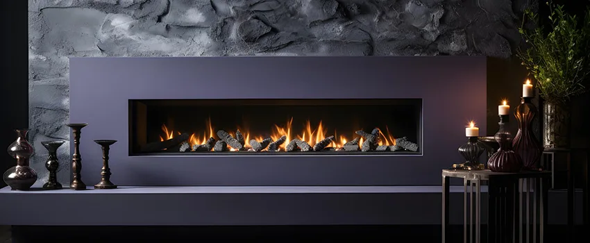 Ember Bed for Ventless Gas Fireplace in Quincy, MA